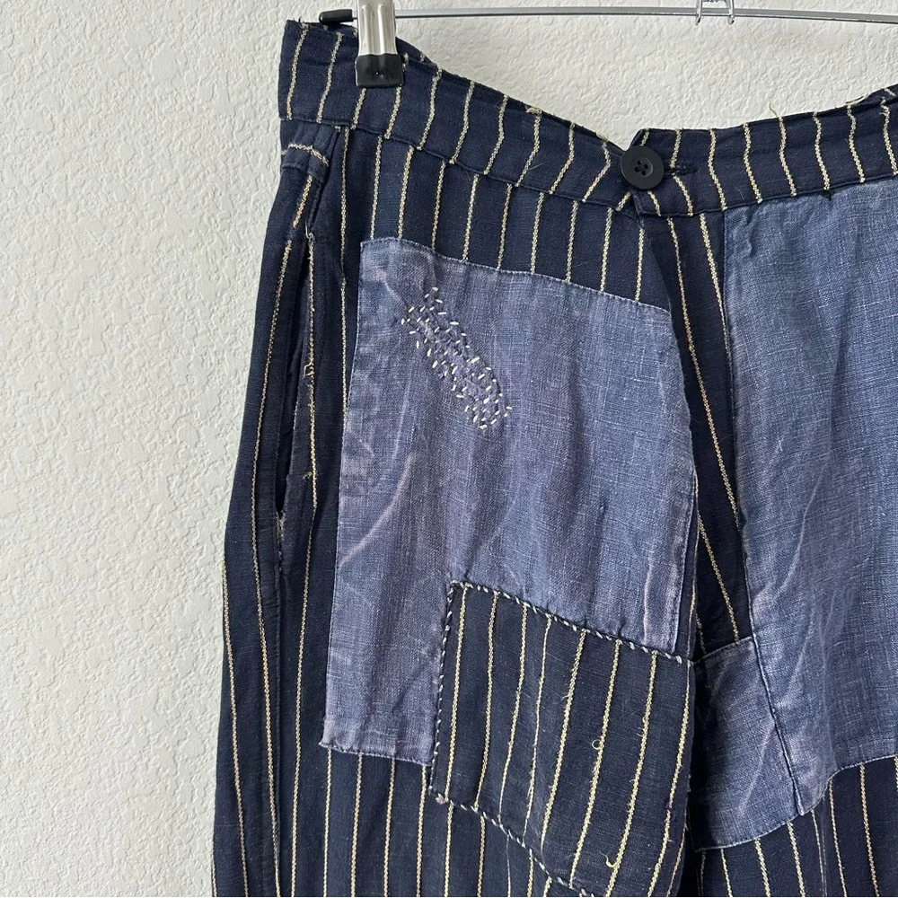 MAGNOLIA PEARL Lilou Distressed
Patchwork Pants One Size - Picture 6 of 15